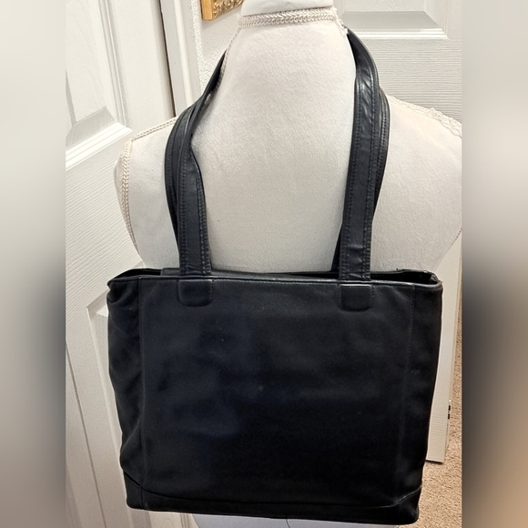 Giani Bernini Black Leather Bag  13"×9" - Picture 2 of 6